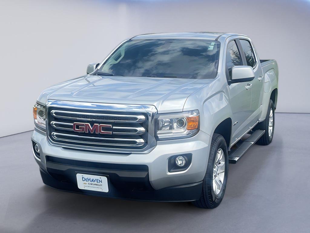 Silver 2017 GMC Canyon Pickup Truck Four-Wheel Drive 