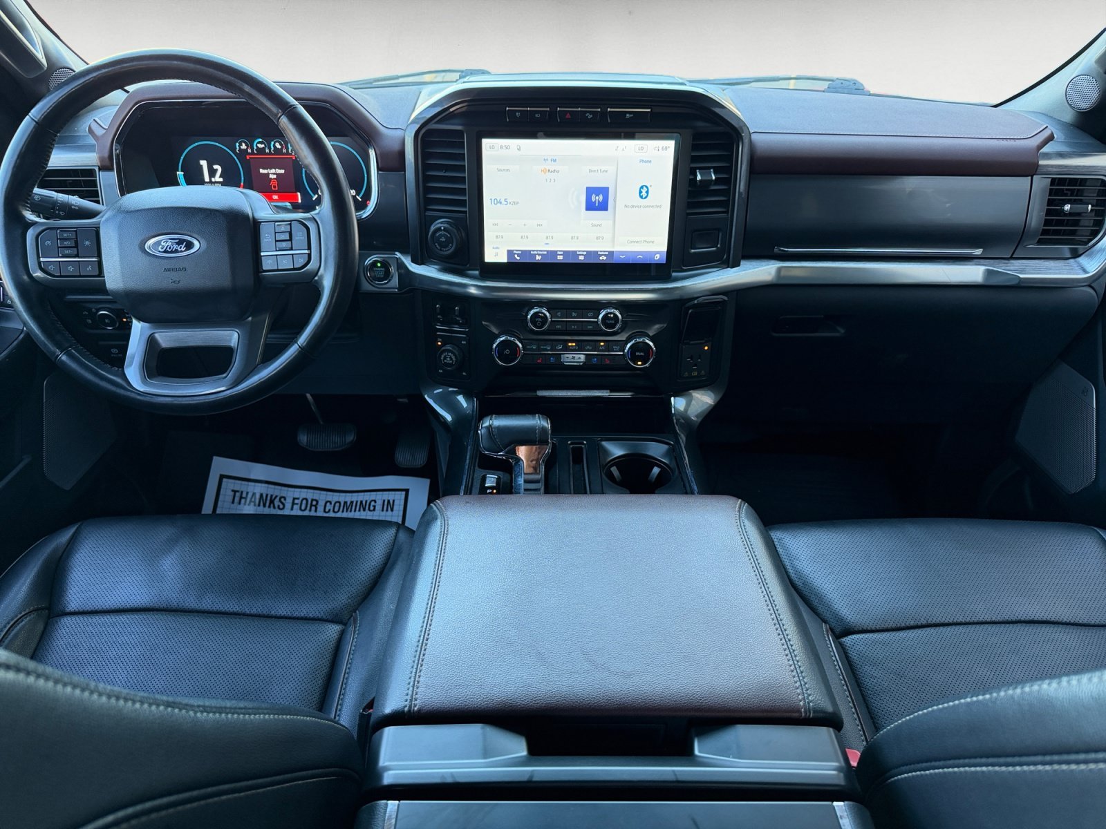 Used 2022 Light Blue Clearcoat Metallic Ford LARIAT image 14