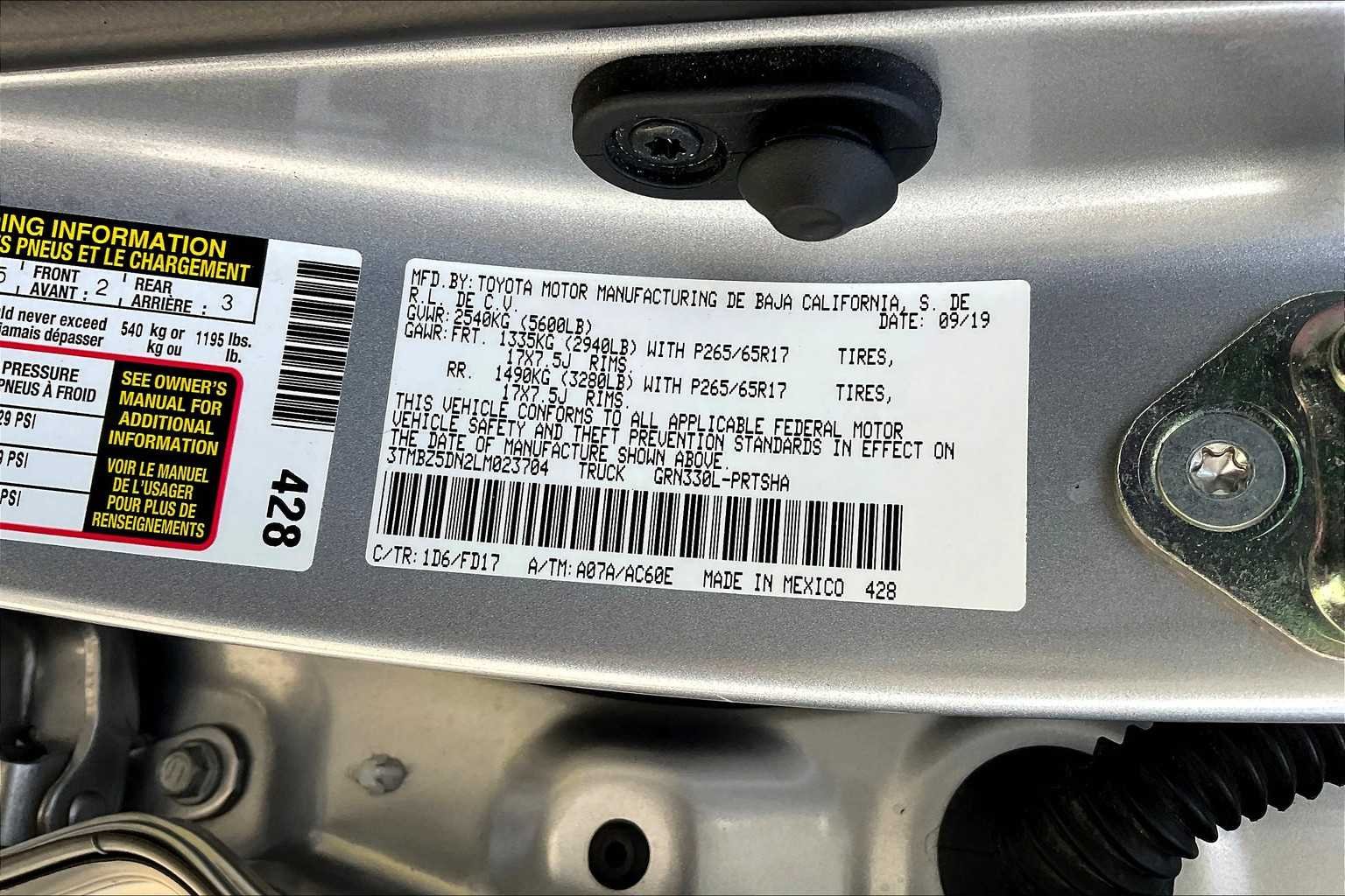Used 2020 Silver Sky Metallic Toyota TRD Sport image 34
