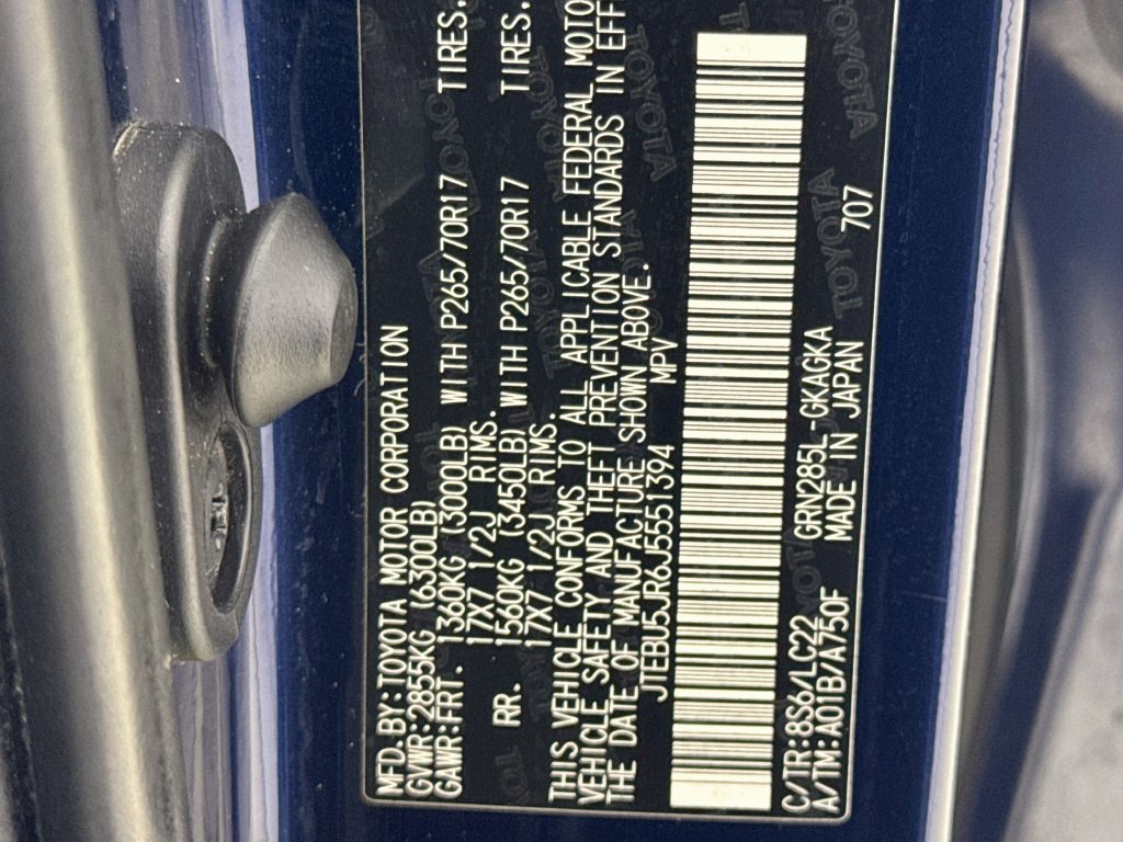 Used 2018 Nautical Blue Metallic Toyota TRD Off-Road Premium image 40