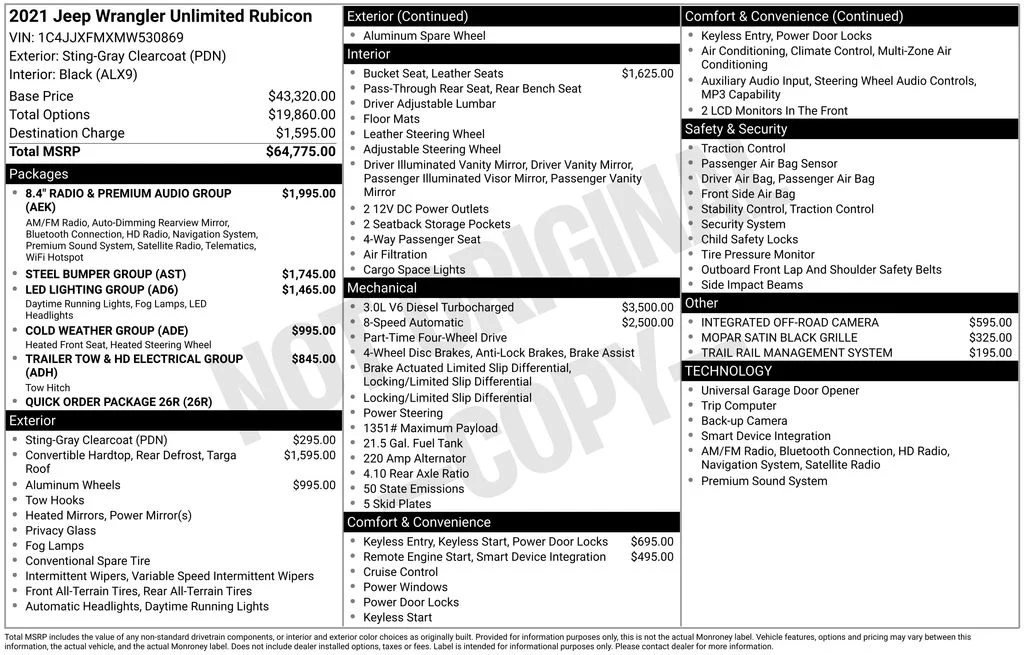 Used 2021 Gray Jeep Unlimited Rubicon image 41