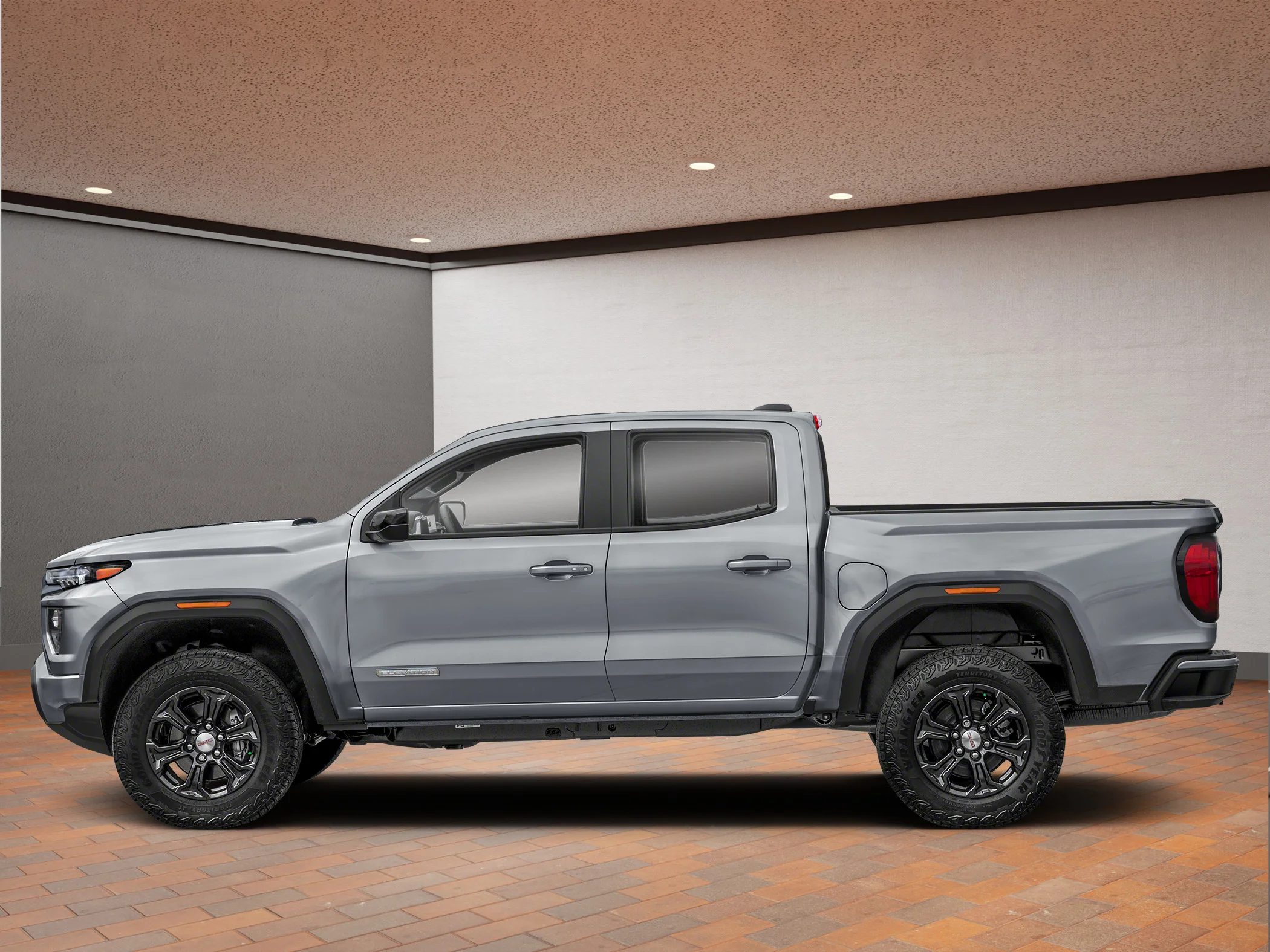 New 2026 Grey GMC Crew Cab Short Box 4-Wheel Drive Elevation image 3