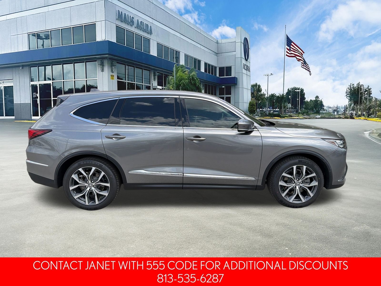 Used 2023 Liquid Carbon Metallic Acura Technology image 3