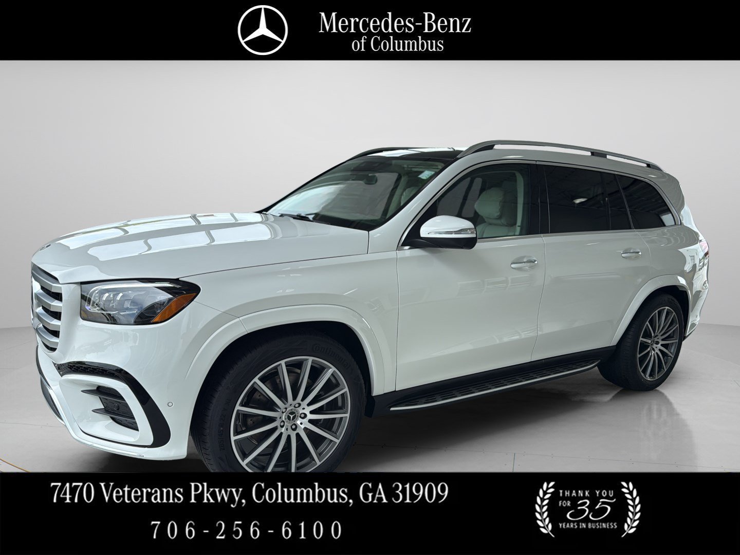 Certified Used 2026 Polar White Mercedes-Benz GLS 450 image 1