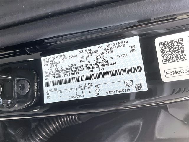 New 2026 Agate Black Metallic Ford Lariat image 14