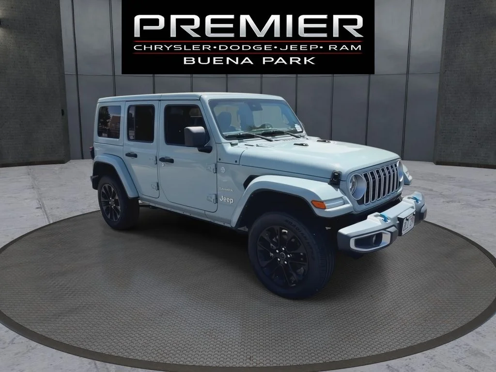 Used 2024 Gray Jeep Sahara 4xe image 2