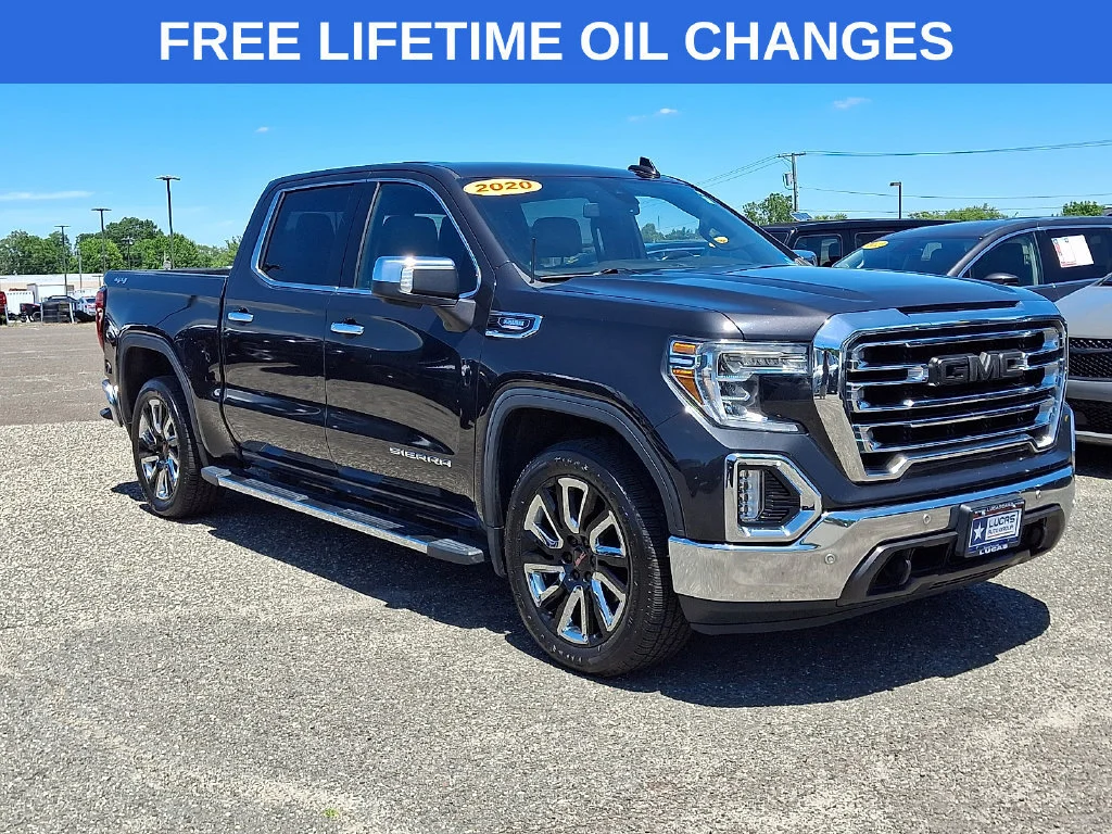 Used 2020 Carbon Black Metallic GMC SLT image 1