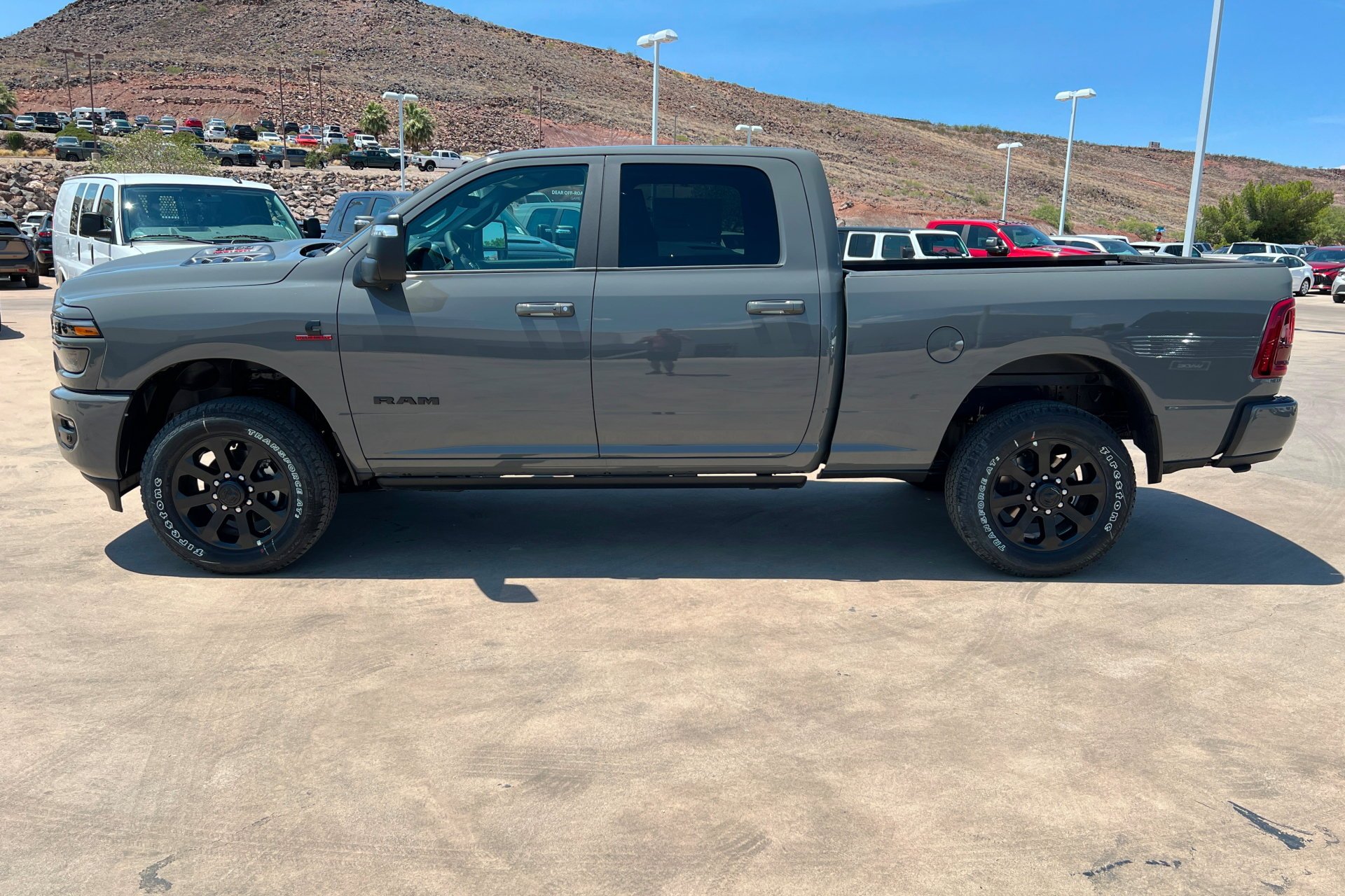 New 2026 Ceramic Gray Clear-Coat Exterior Paint RAM Laramie image 2