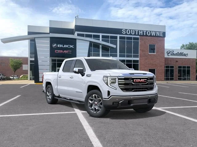 New 2026 Glacier White Tricoat GMC SLT image 1