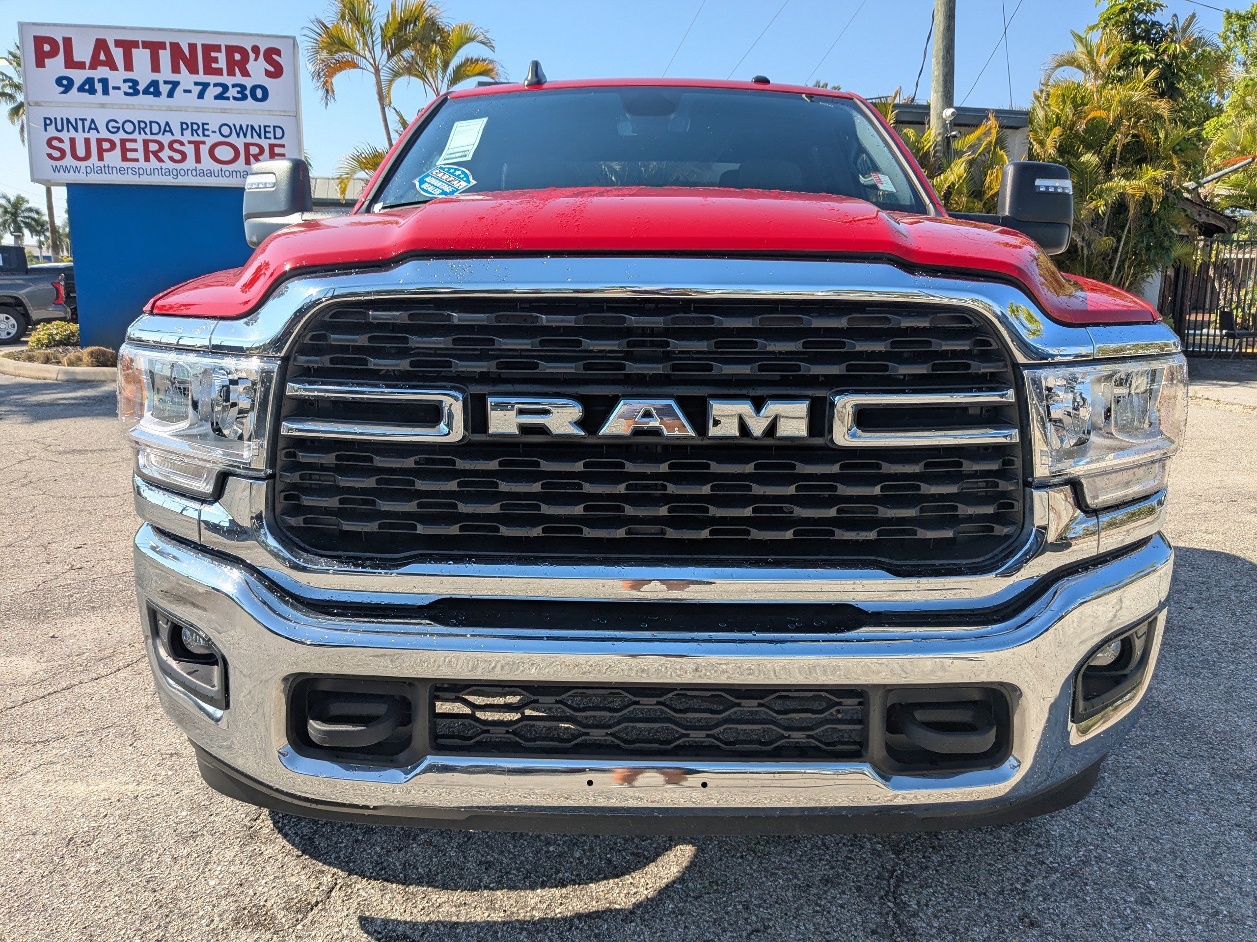 Used 2024 Flame Red Clearcoat Ram Big Horn image 9