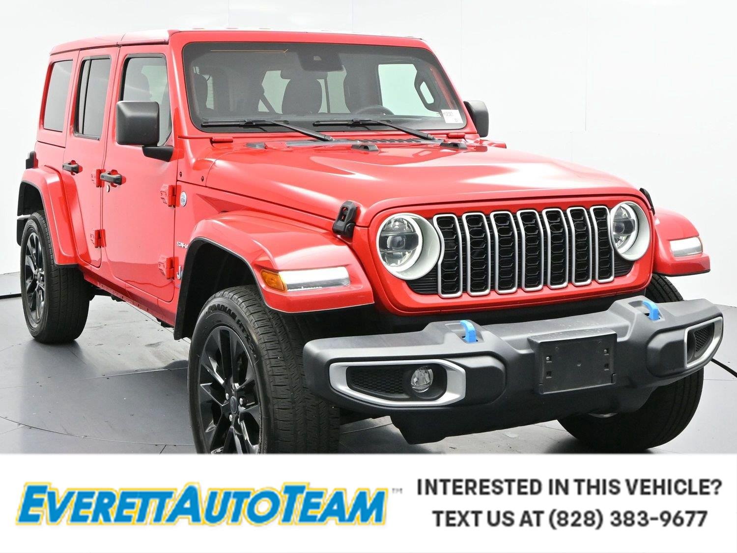 Used 2024 Firecracker Red Clearcoat Jeep Sahara image 1