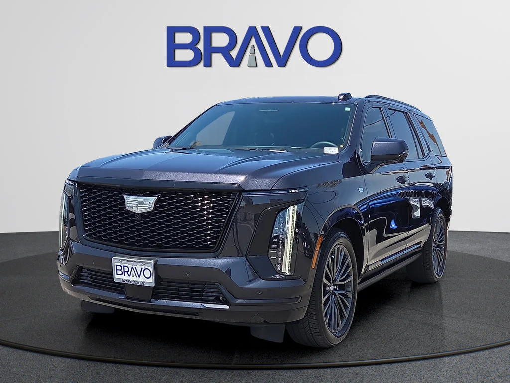 Used 2025 Galactic Gray Metallic Cadillac Sport Platinum image 1