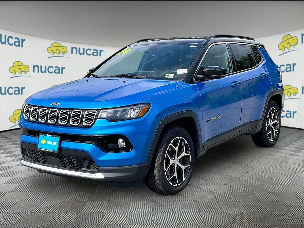 Used 2024 Hydro Blue Pearlcoat Jeep Limited image 3