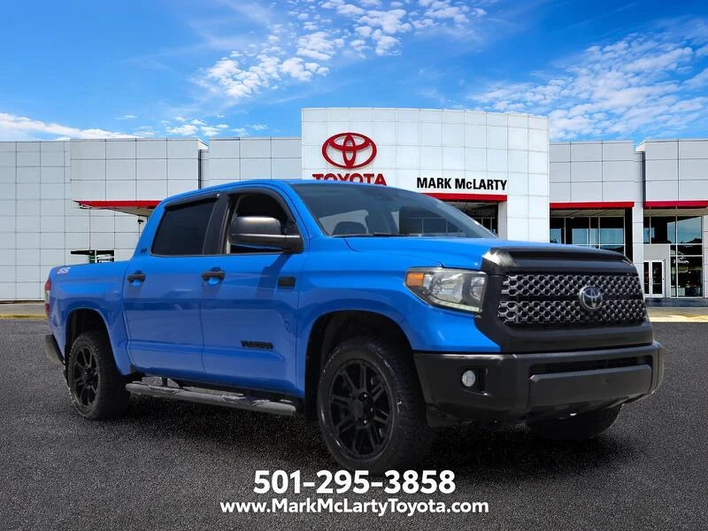 Used 2020 BLUE TOYOTA SR5 CREWMAX 5.5