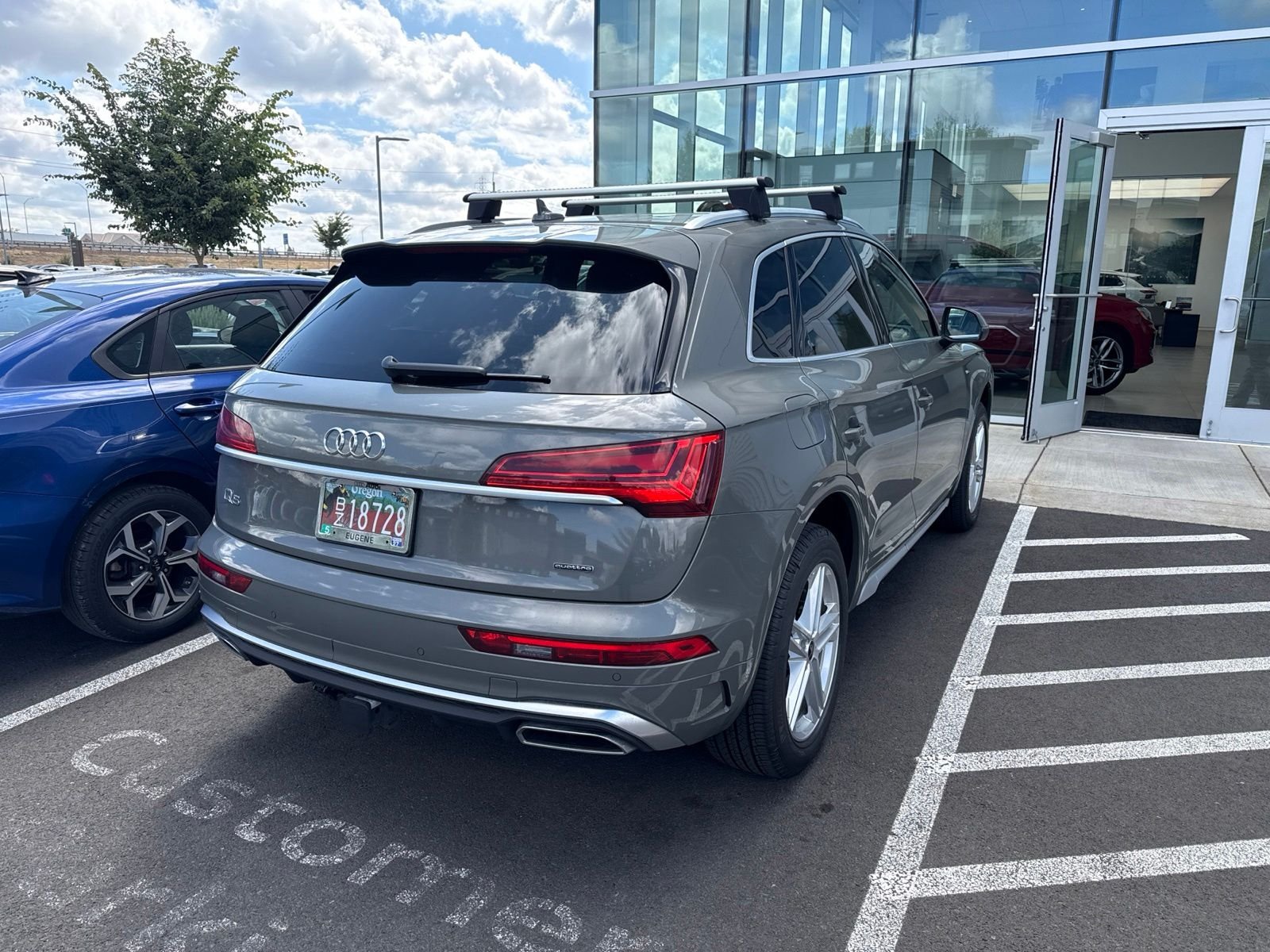 Used 2024 Gray Audi 55 Premium Plus image 2