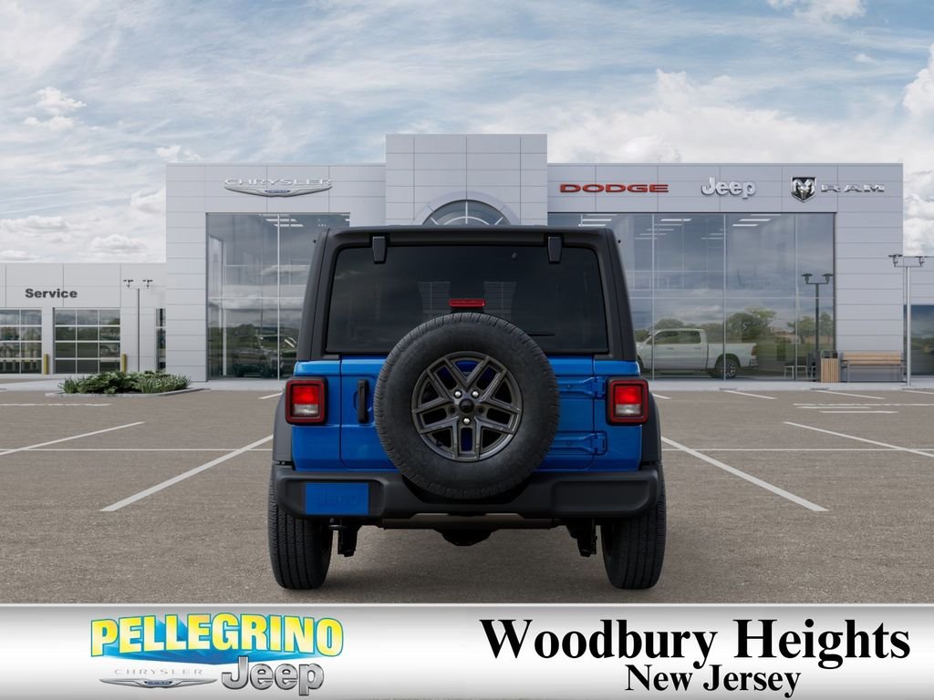 New 2025 Hydro Blue Pearl-Coat Exterior Paint Jeep 4-Door Sport S 4x4 image 7