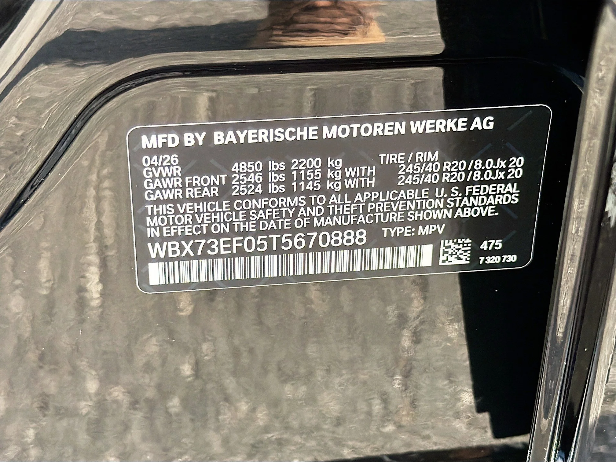 New 2026 Black Sapphire Metallic BMW xDrive28i image 41