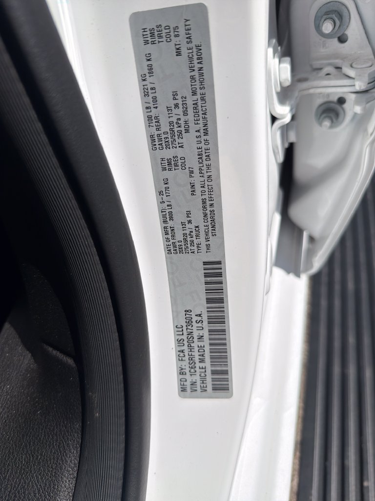 Used 2025 White Ram Limited image 9