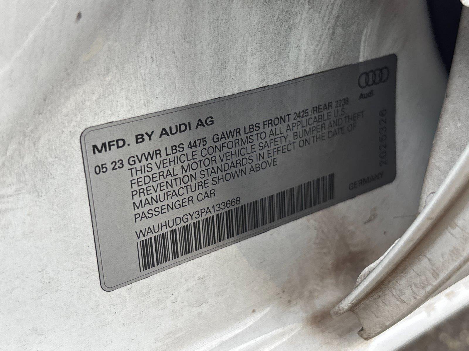 Used 2023 Glacier White Metallic Audi Premium Plus image 11