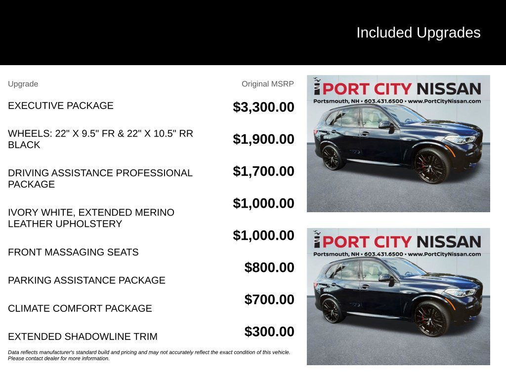 Used 2022 Carbon Black Metallic BMW M50i m-sport w/executive pkg, driver assist pro & climate comfort pkg image 5