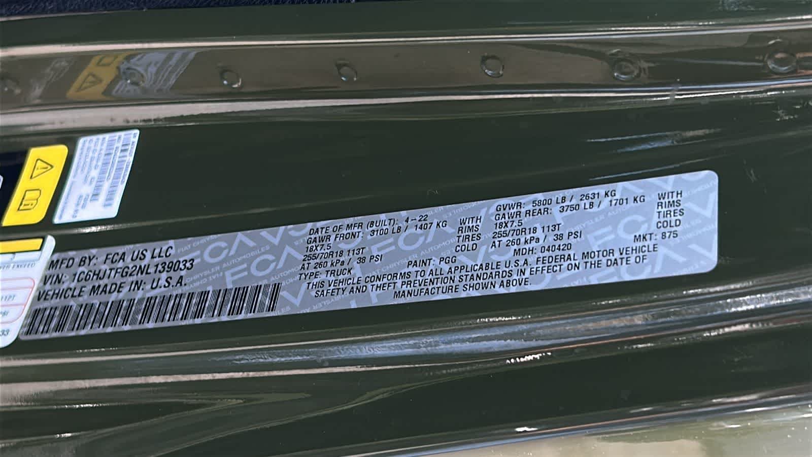 Used 2022 Sarge Green Clearcoat Jeep Overland image 30