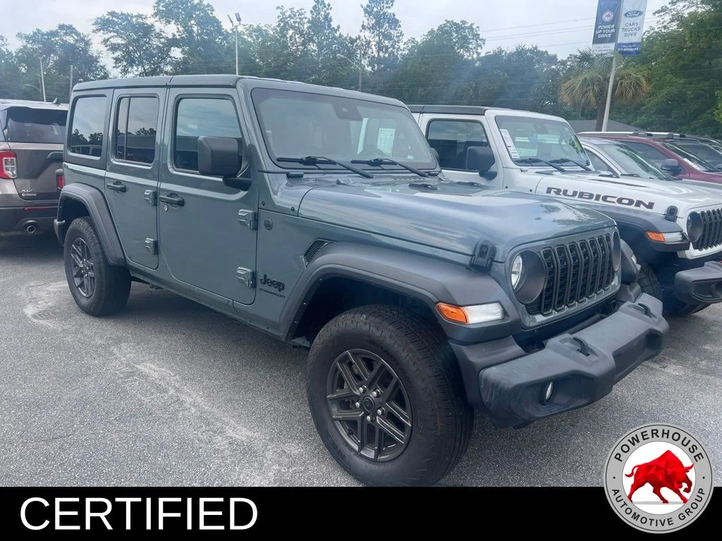 Used 2024 Gray Jeep Sport S image 1