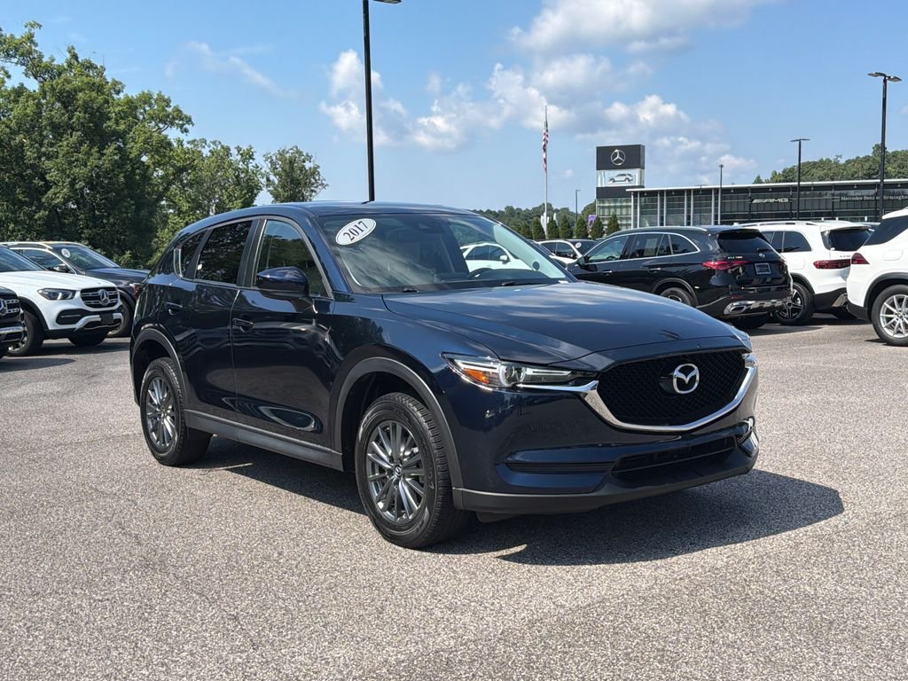 Used 2017 Deep Crystal Blue Mica Mazda Touring image 1