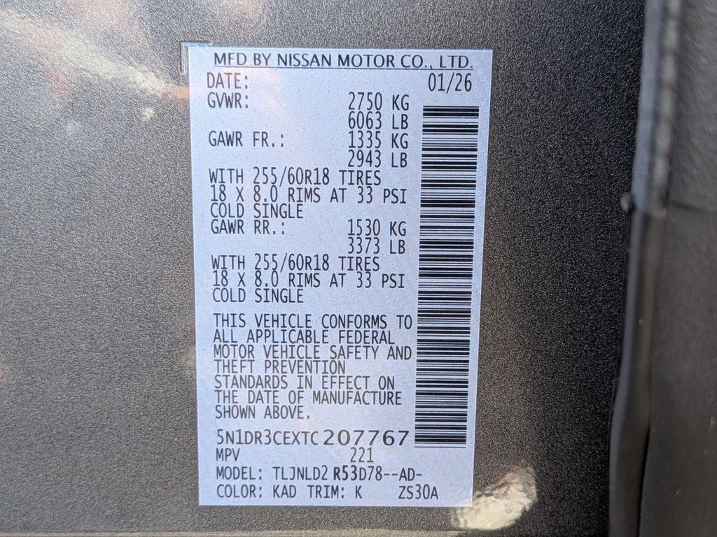 New 2026 Gun Metallic Nissan SL image 36