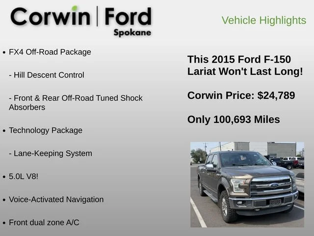 Used 2015 Beige Ford Lariat image 14