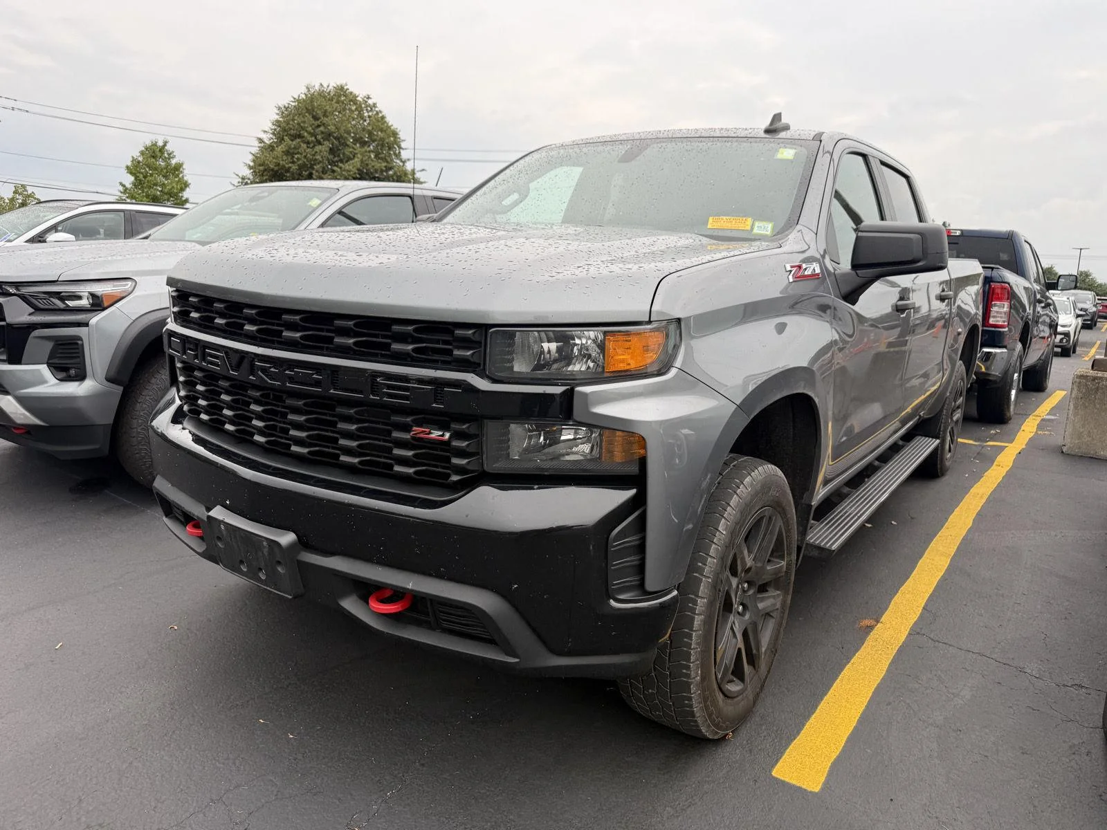 Used 2021 SATIN STEEL METALLIC Chevrolet Custom Trail Boss image 2