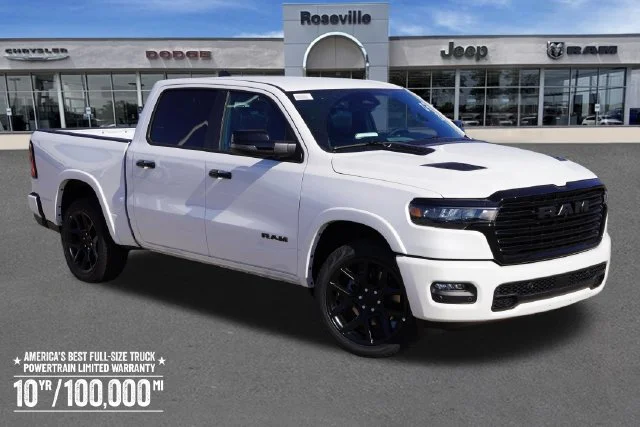 New 2026 Ivory White Tri-Coat Pearl-Coat Exterior Paint RAM Laramie image 1