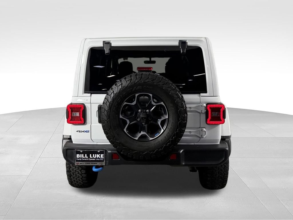 Used 2023 Bright White Clearcoat Jeep Rubicon 4xe image 6