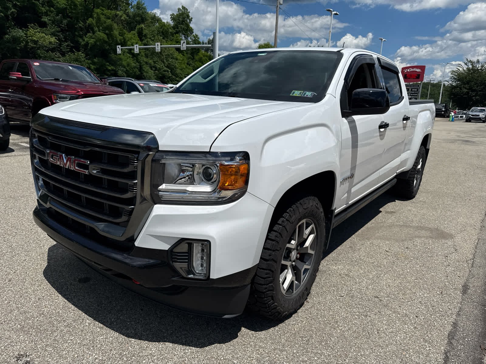 Certified Used 2021 Summit White GMC 4WD AT4 w/Leather image 3