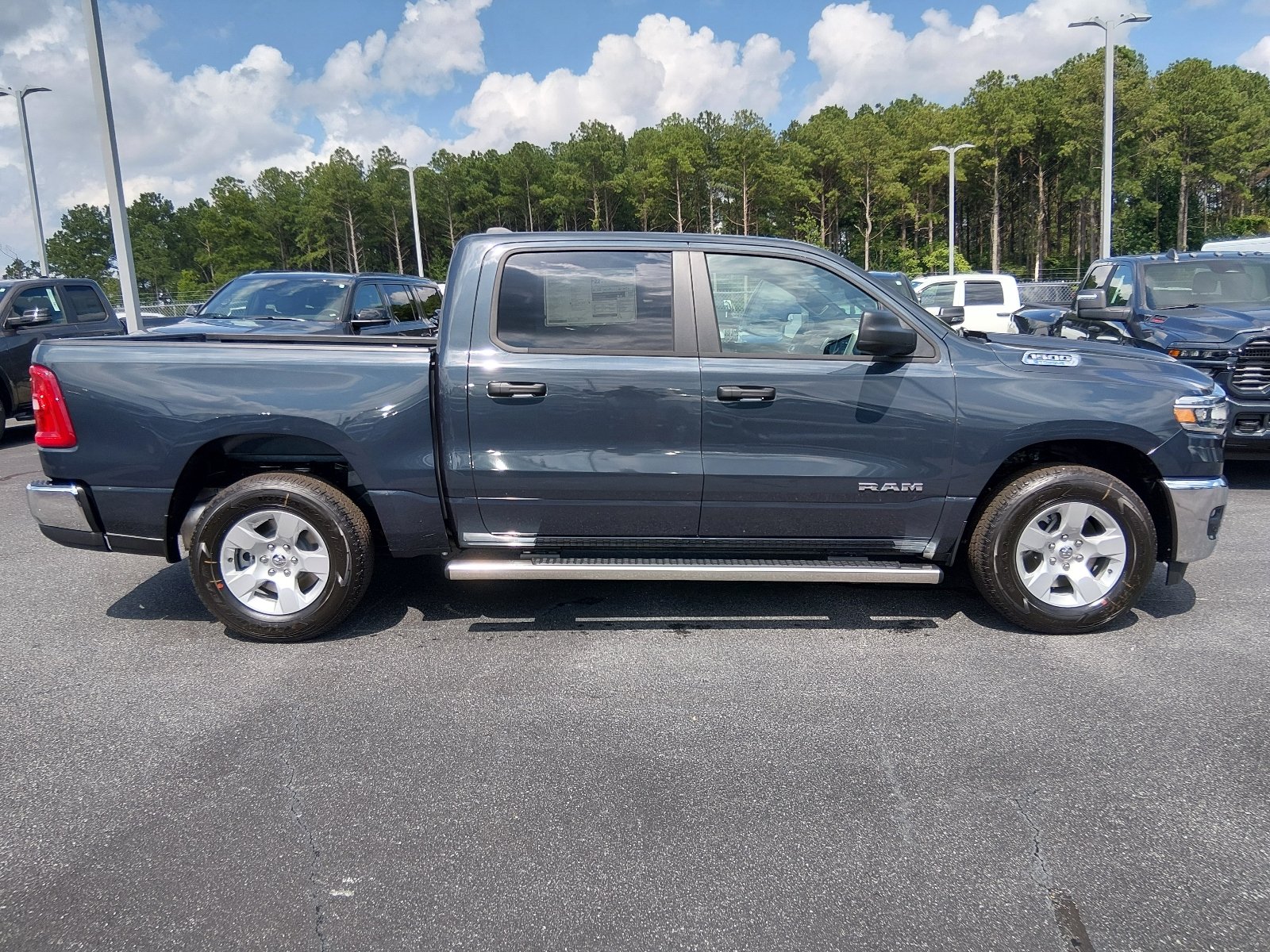 New 2026 Forged Blue Metallic Exterior Paint RAM Big Horn Crew Cab 4x2 5