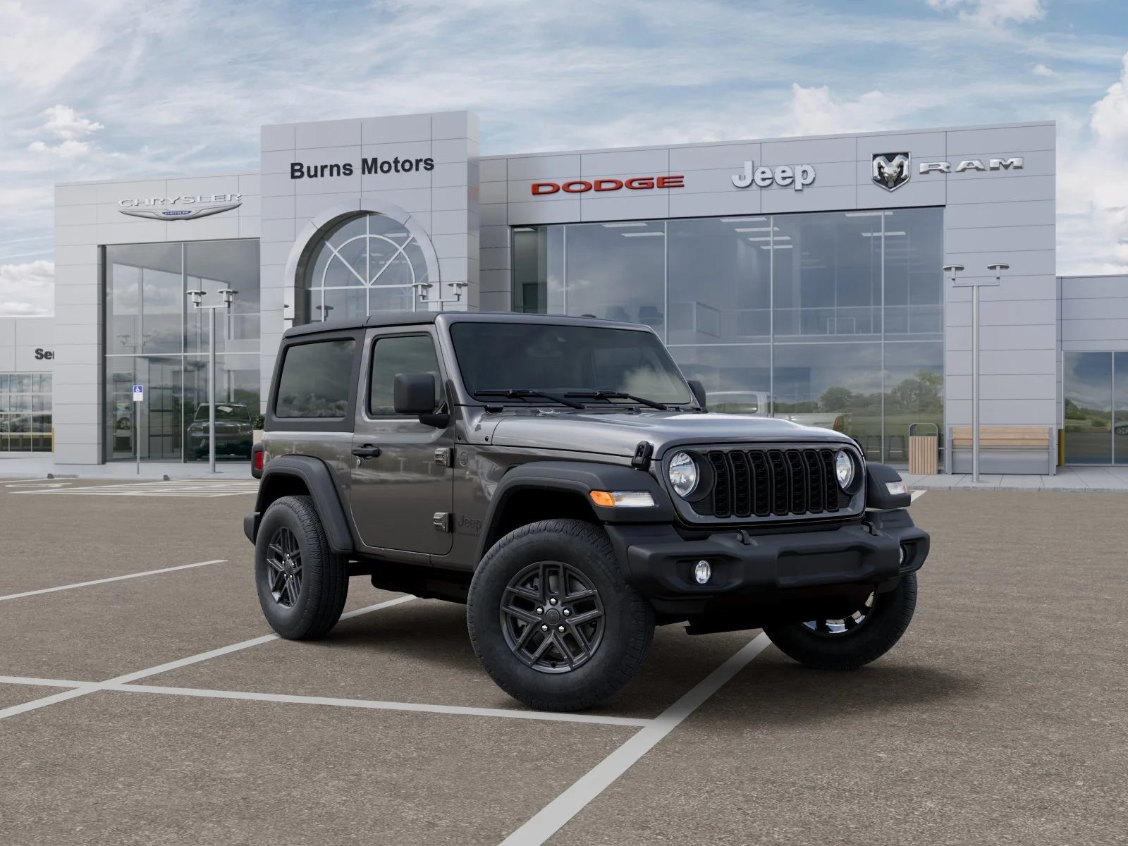 New 2026 Granite Crystal Metallic Clear-Coat Exterior Paint Jeep Sport 2-Door image 31