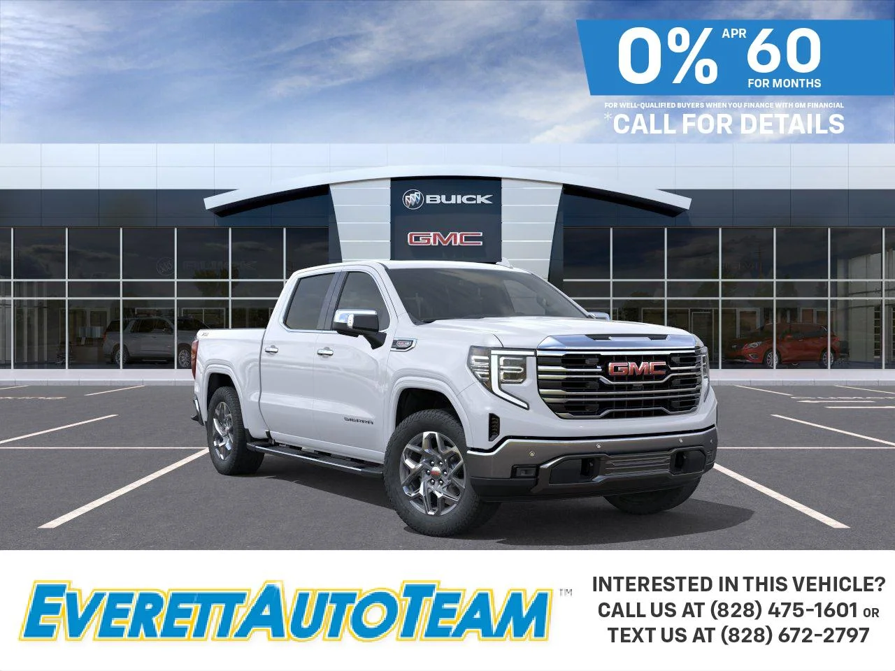 New 2026 Glacier White Tricoat GMC SLT image 1