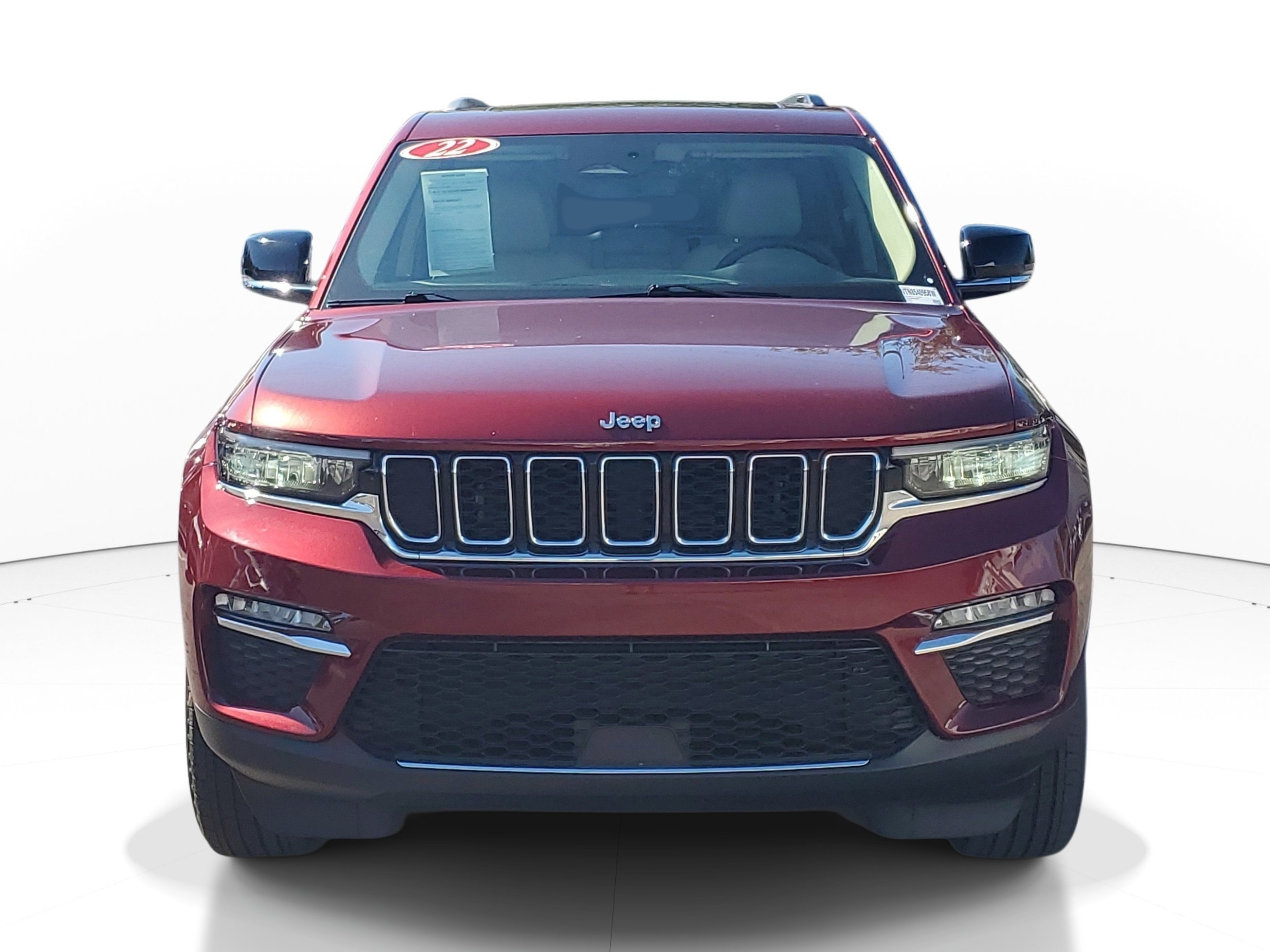 Used 2022 Velvet Red Pearlcoat Jeep Limited image 1