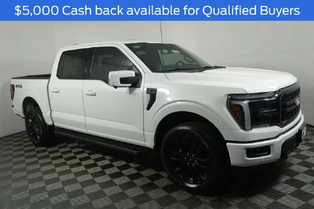 New 2026 Star White Metallic Tri-Coat Ford Lariat® image 2