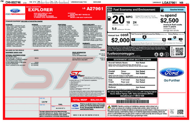 Used 2020 Red Ford ST image 1