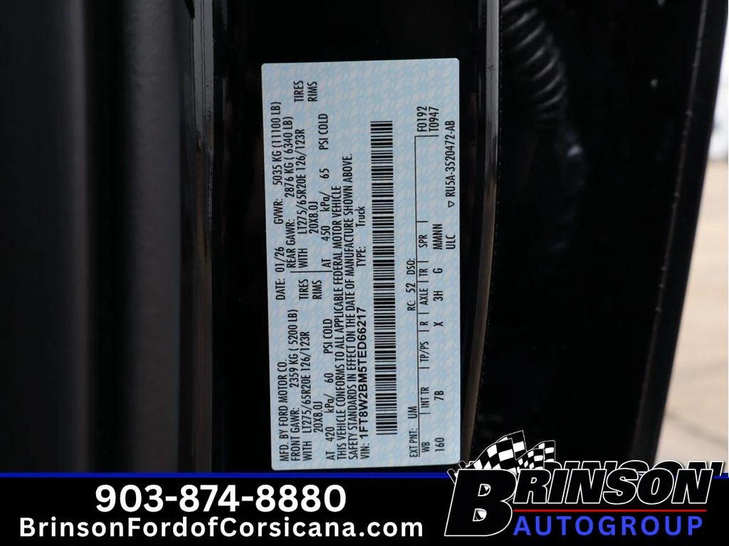 New 2026 Agate Black Metallic Ford F-250® Platinum® image 23