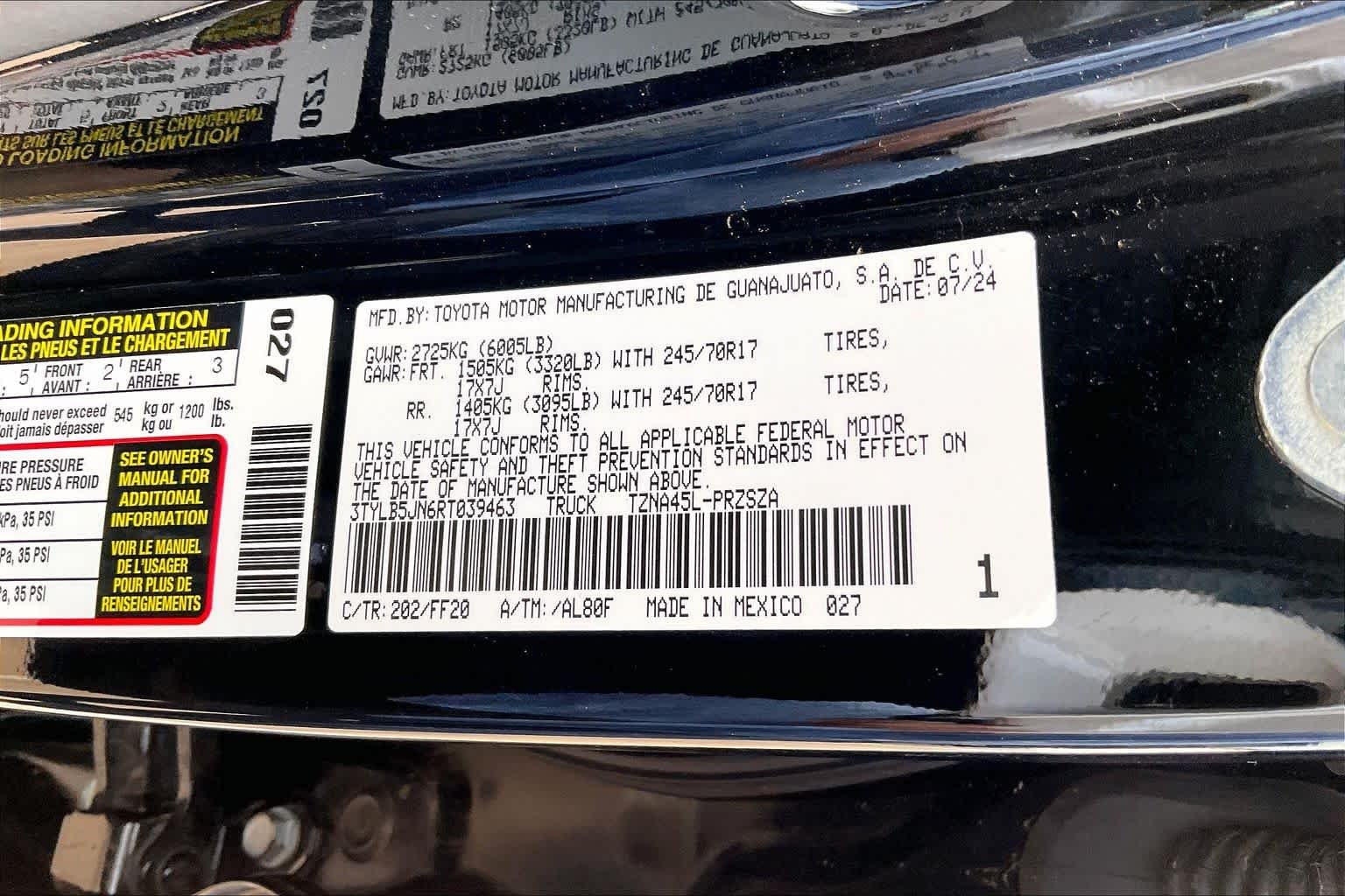 Used 2024 Black Toyota SR5 image 32