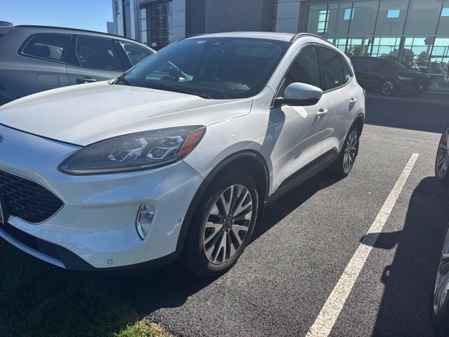 Used 2020 White Metallic Ford Titanium image 1