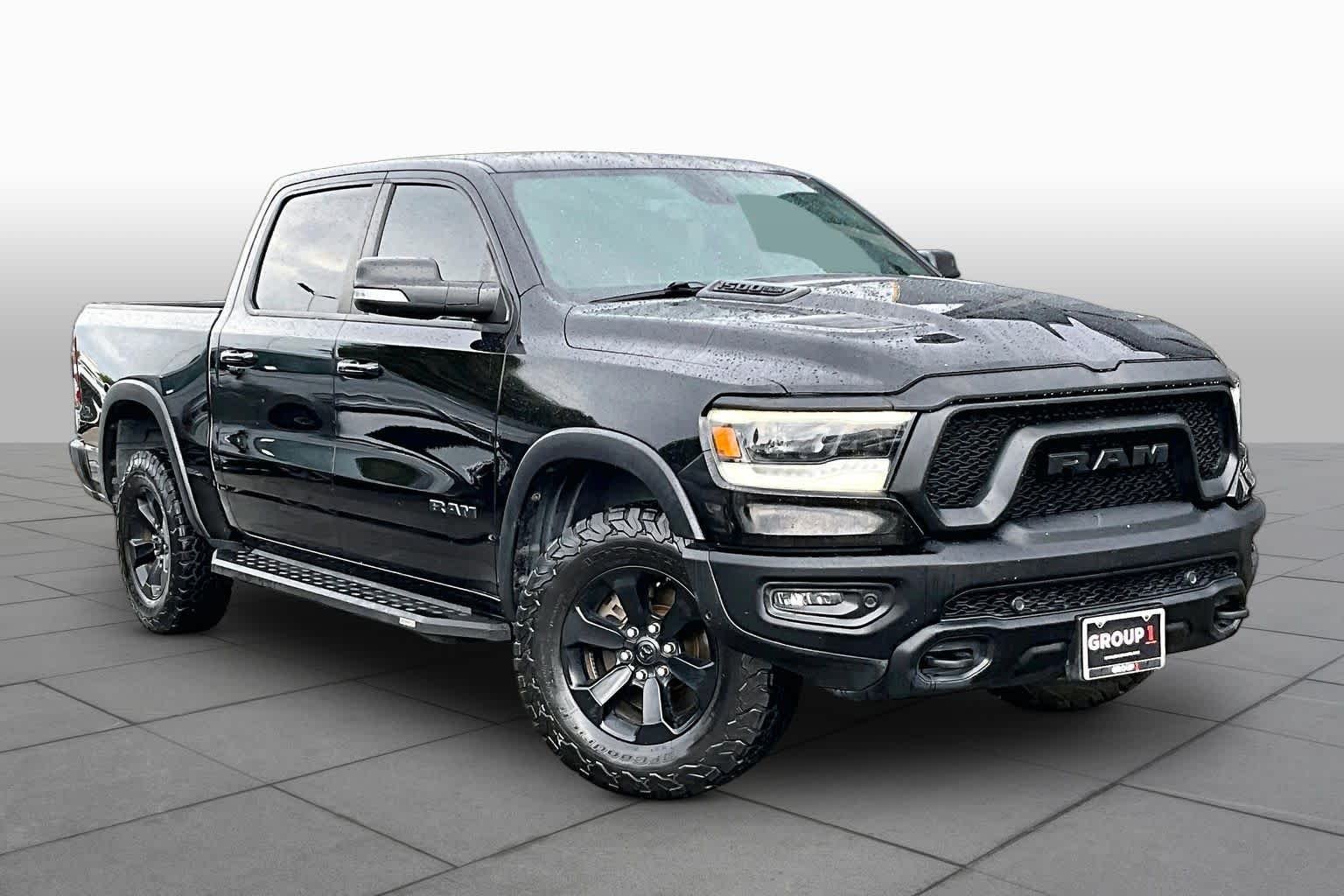 Used 2020 Diamond Black Crystal Pearlcoat Ram Rebel image 3
