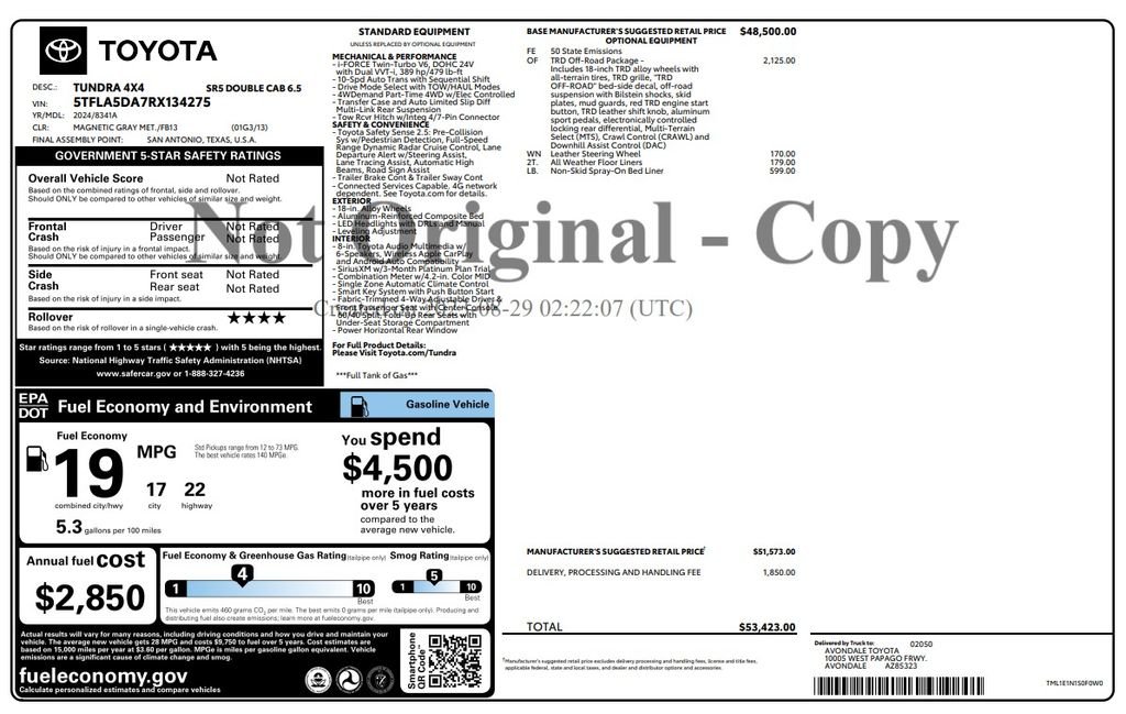 Used 2024 Gray Toyota SR5 image 4