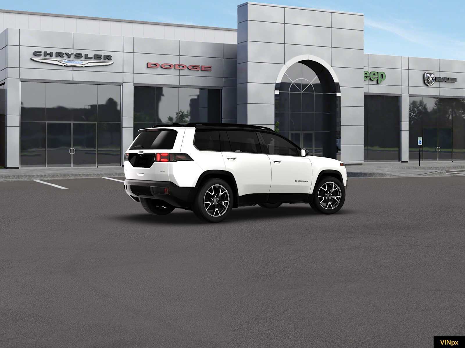 New 2026 Bright White Clear-Coat Exterior Paint Jeep Overland image 8