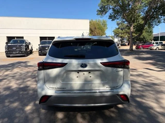 Used 2021 Blizzard Pearl Toyota Hybrid Platinum image 4