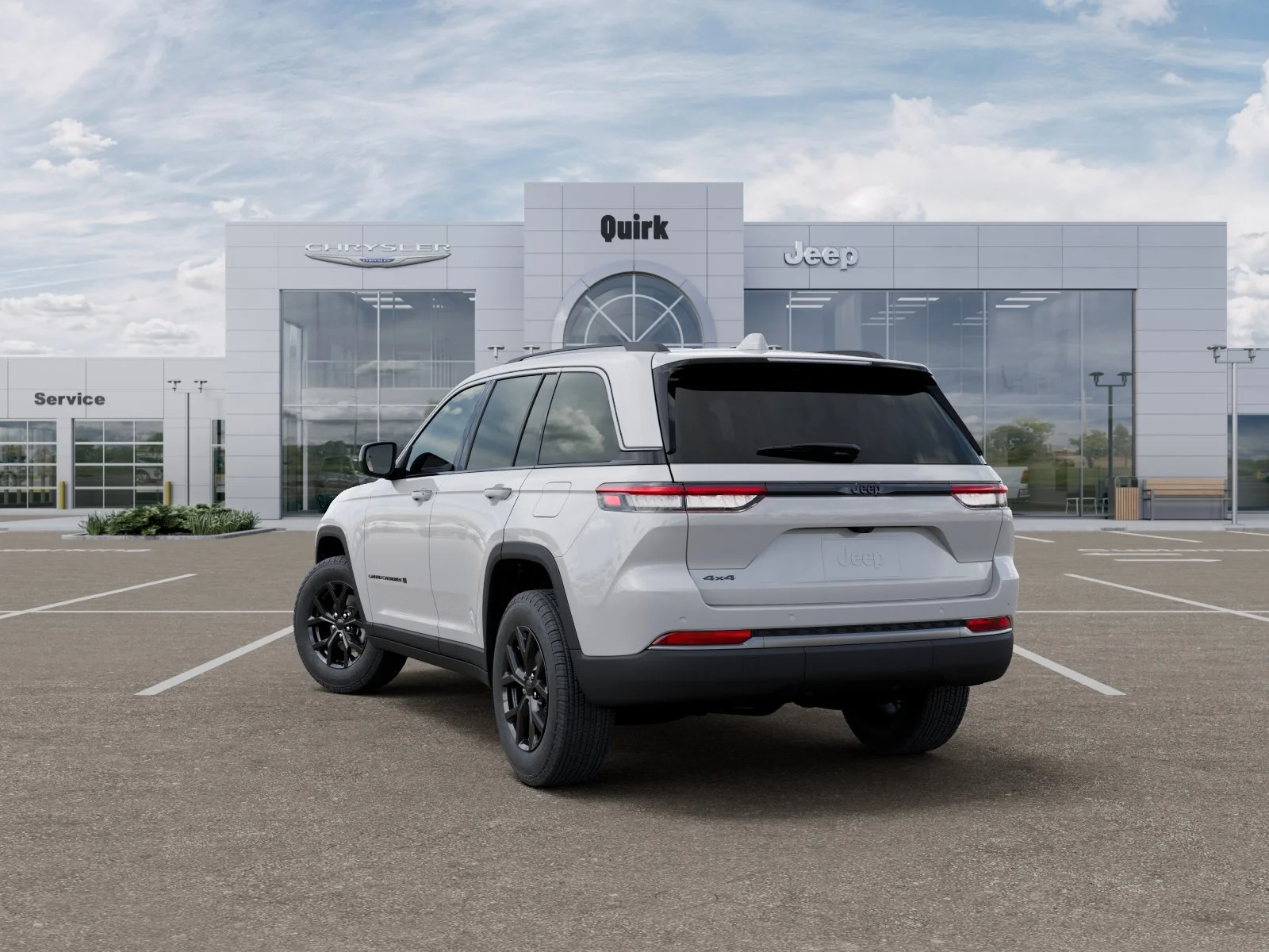New 2026 Bright White Clear-Coat Exterior Paint Jeep Laredo Altitude image 3