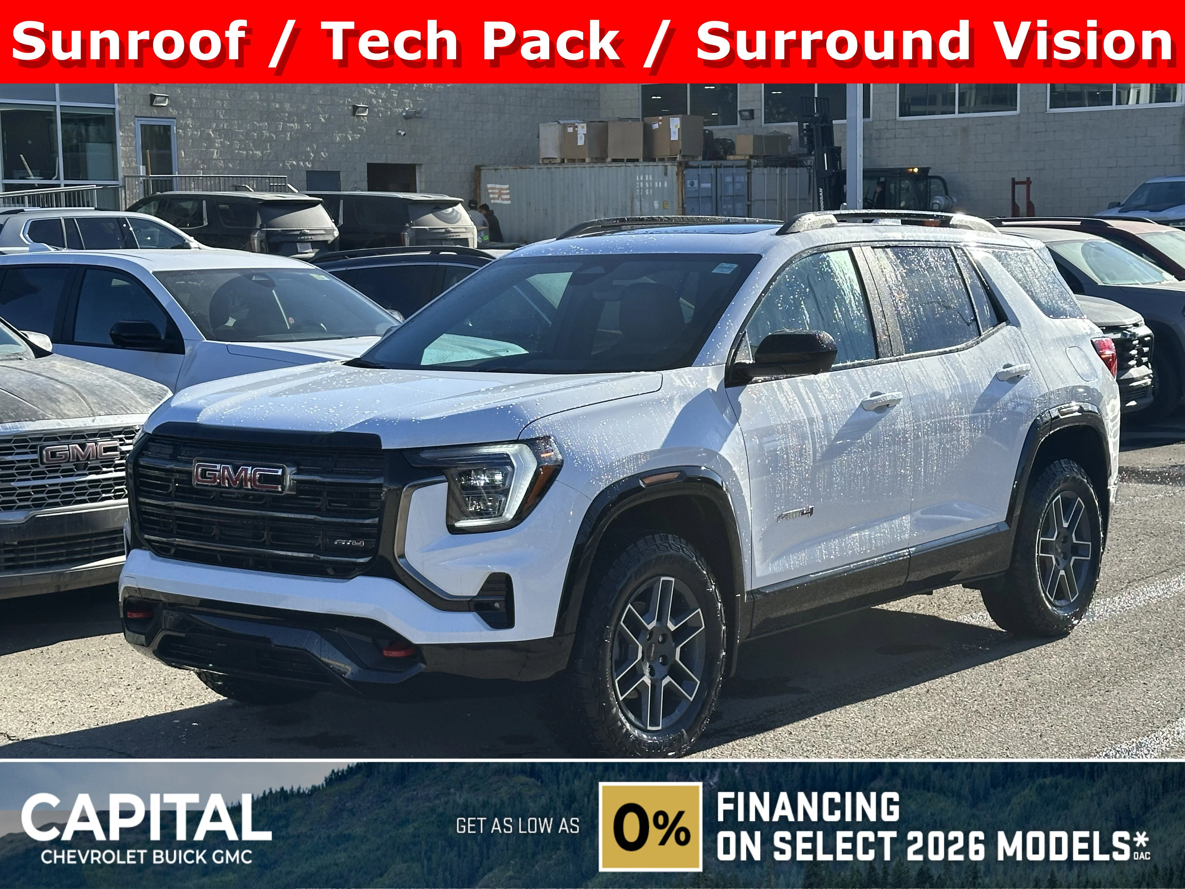 New 2026 Summit White GMC AWD AT4 image 1