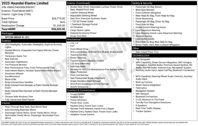 Used 2025 Metal Hyundai Limited image 37