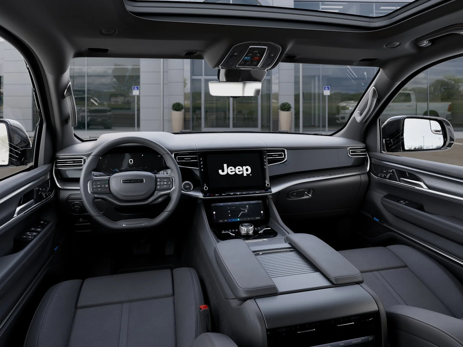 New 2026 Bright White Clear-Coat Exterior Paint Jeep Summit Obsidian image 43
